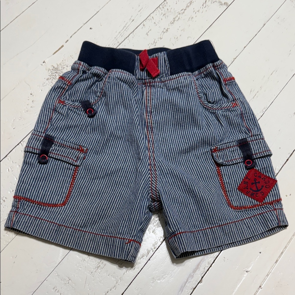 18/24m vintage Nautical Striped boys Shorts